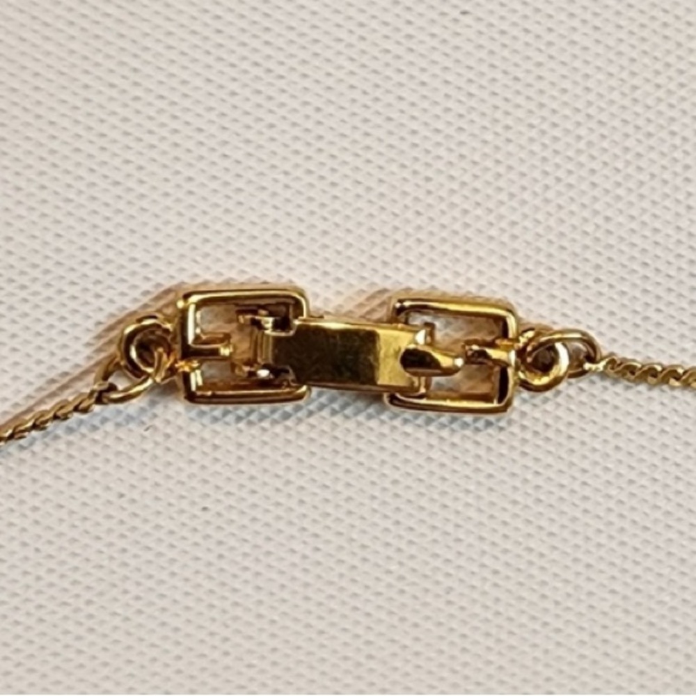Givenchy Gold Plated Initial Pendant Necklace - image 5
